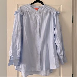 Denim long sleeve blouse